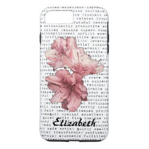 Je bent mijn inspiratiewoorden Typografische Roze iPhone 8/7 Plus Hoesje