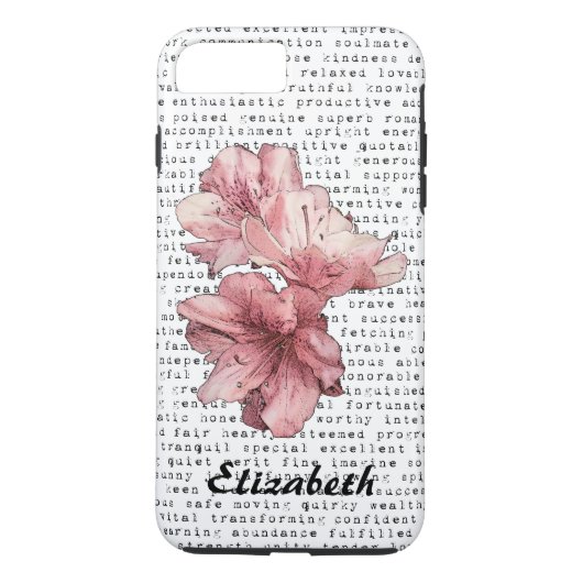 Je bent mijn inspiratiewoorden Typografische Roze Case-Mate iPhone Case (Achterkant)