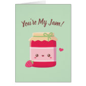 Je bent mijn jam, Aardbeien Jam Valentijnsdag Pun (Voorkant)