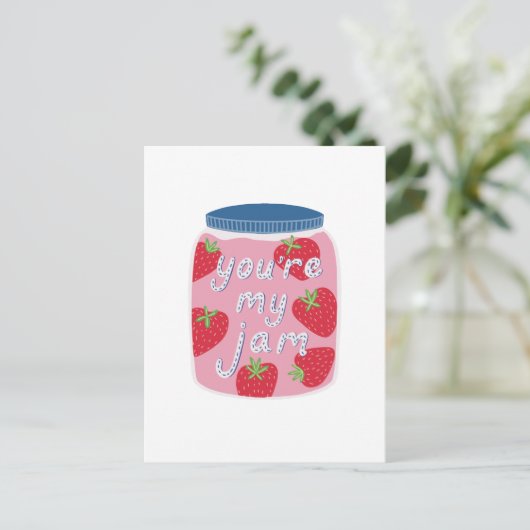 Je bent mijn jam briefkaart (Staand voorkant)