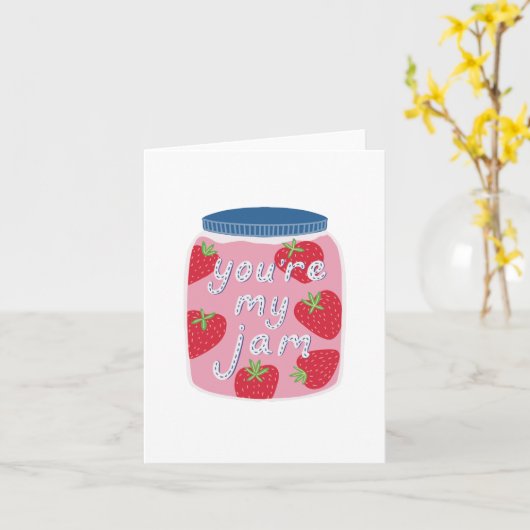 Je bent mijn Jam Greeting Kaart (Gele Bloem)