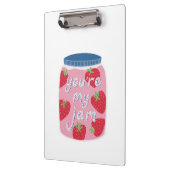 Je bent mijn Jam Love Quote Klembord (Links)