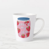 Je bent mijn Jam Love Quote Latte Mok (Rechts)