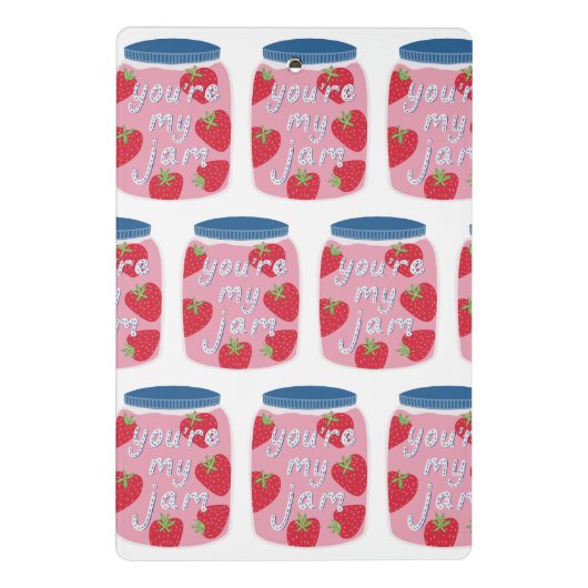 Je bent mijn Jam Love Quote Mini Klembord (Achterkant)