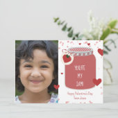 Je bent mijn Jam Strawberry Classroom Valentijn Kaart (Staand voorkant)
