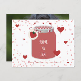 Je bent mijn Jam Strawberry Valentijnsdag Foto Briefkaart