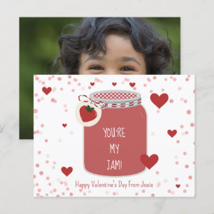 Je bent mijn Jam Strawberry Valentijnsdag Foto Briefkaart