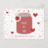 Je bent mijn Jam Strawberry Valentijnsdag Foto Briefkaart (Voorkant)