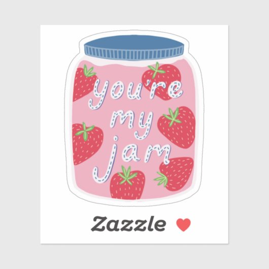 Je bent mijn Jam Valentijnsdag Sticker (Vel)