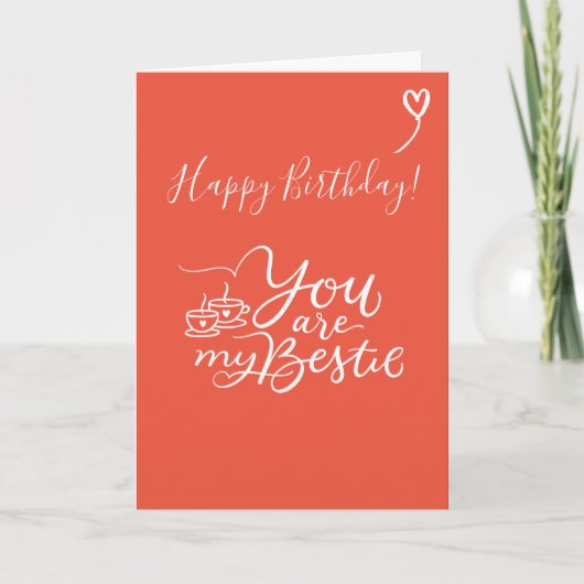 Je bent mijn Kaart Greep van Bestie Happy Birthday (Voorkant)