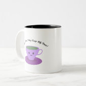 Je bent mijn kastje thee. tweekleurige koffiemok (Voorkant links)