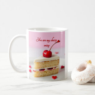 Je bent mijn kers op de top van gepersonaliseerde koffiemok
