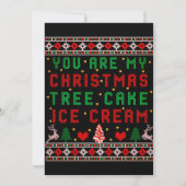 Je bent mijn kerstboom om Ice Cream kerstmis te zi Feestdagenkaart (Voorkant)