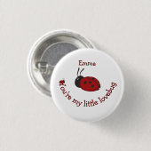 Je bent mijn kleine Lovebug Cute Ladybug Quote Ronde Button 3,2 Cm (Voorkant /achterkant)