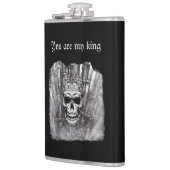 Je bent mijn koning-personaliseerbare gothiek heupfles (Links)