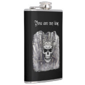 Je bent mijn koning-personaliseerbare gothiek heupfles (Rechts)