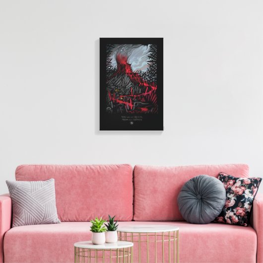 Je bent mijn koningin, nu en altijd canvas afdruk (Insitu (Woonkamer))