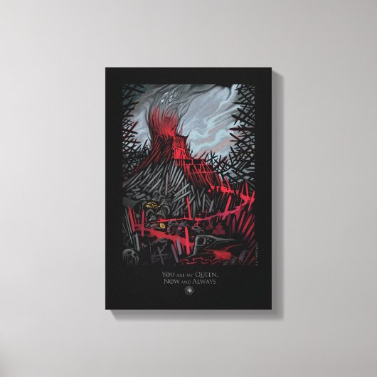 Je bent mijn koningin, nu en altijd canvas afdruk (Voorkant)