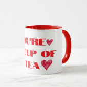'Je bent mijn kopje thee' Schattige mok (Voorkant rechts)
