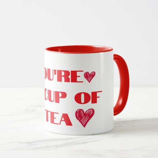 'Je bent mijn kopje thee' Schattige mok (Voorkant rechts)