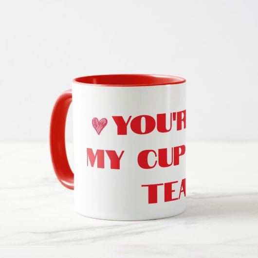 'Je bent mijn kopje thee' Schattige mok (Voorkant links)