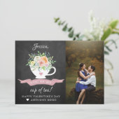 Je bent mijn kopje thee Schattigee Valentijnsdag F Feestdagenkaart (Staand voorkant)