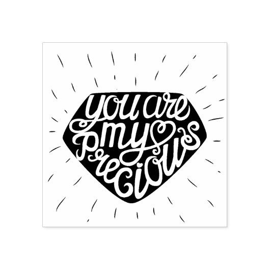 Je bent mijn kostbare rubberstempel (Afrduk)