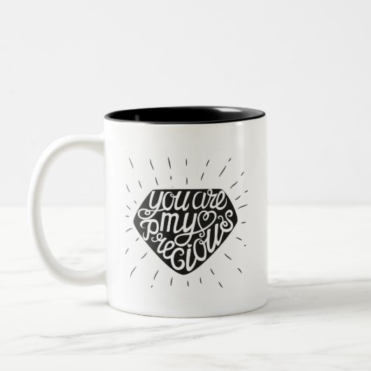 Je bent mijn kostbare tweekleurige koffiemok (Links)