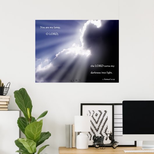 Je bent mijn lamp poster (Thuiskantoor)