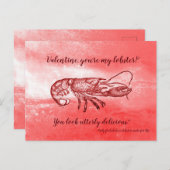 Je bent mijn langoustine Valentijn. Feestdagenkaart (Voorkant / Achterkant)