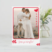 Je bent mijn liefde Foto Valentijnsdag Kaart (Staand voorkant)