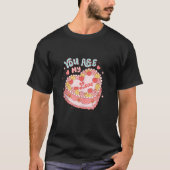 Je bent mijn liefde hart Snoep taart retro groovy  T-shirt (Voorkant)