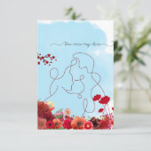 Je bent mijn liefdeskaart bedankkaart (Staand voorkant)