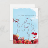 Je bent mijn liefdeskaart bedankkaart (Voorkant / Achterkant)