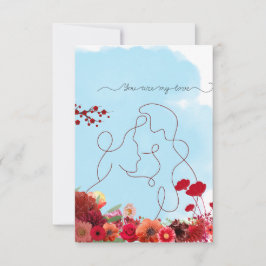 Je bent mijn liefdeskaart bedankkaart