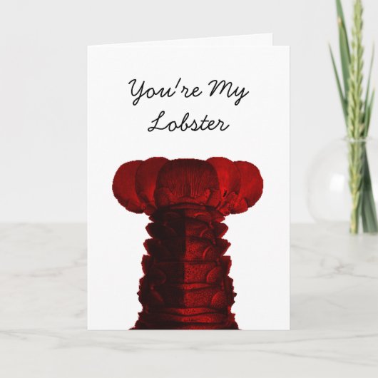 Je bent mijn Lobster Valentijnsdag Card Feestdagen Kaart (Voorkant)