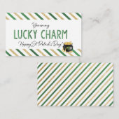 Je bent mijn Lucky Charm Contactkaartje (Voorkant / Achterkant)