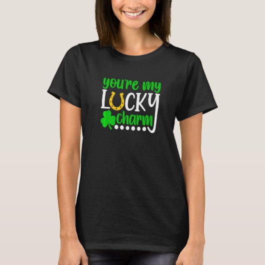 Je bent mijn Lucky Charm Shirt Shamrocks St. Patri (Voorkant)