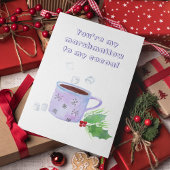 Je bent mijn Marshmallow op mijn cacaoWaterverf Feestdagen Kaart