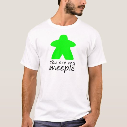 Je bent mijn meepel - groene w. overzicht t-shirt (Voorkant)