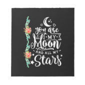 Je bent mijn moeder en alle sterren notitieblok (Voorkant)