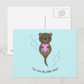 Je bent mijn Otter Half Briefkaart (Voorkant / Achterkant)