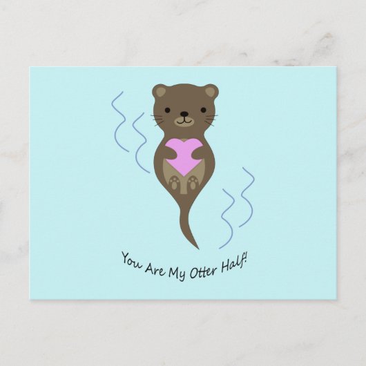 Je bent mijn Otter Half Briefkaart (Voorkant)