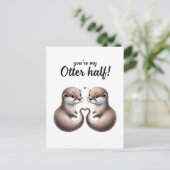 Je bent mijn Otter Half Briefkaart (Staand voorkant)