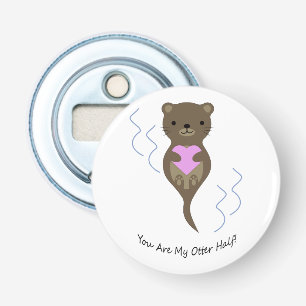 Je bent mijn Otter Half Button Flesopener