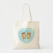 Je bent mijn otter Half, Cute Love Pun Tote Bag (Voorkant)