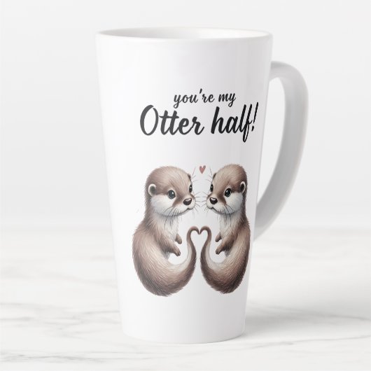 Je bent mijn Otter Half Latte Mok (Rechterhoek)