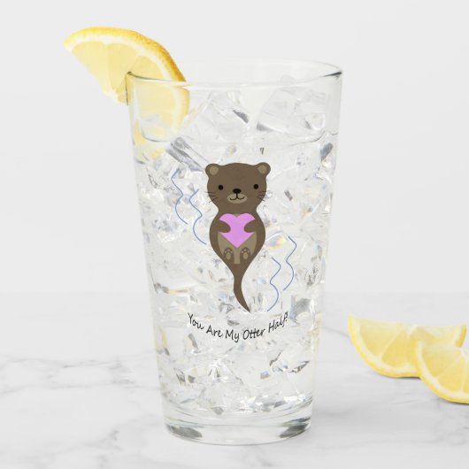 Je bent mijn otter half otter glas (Voorkant ijs)