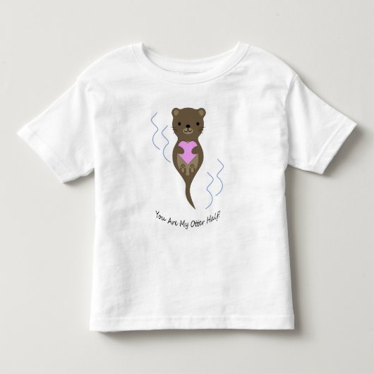 Je bent mijn otter half otter kinder shirts (Voorkant)