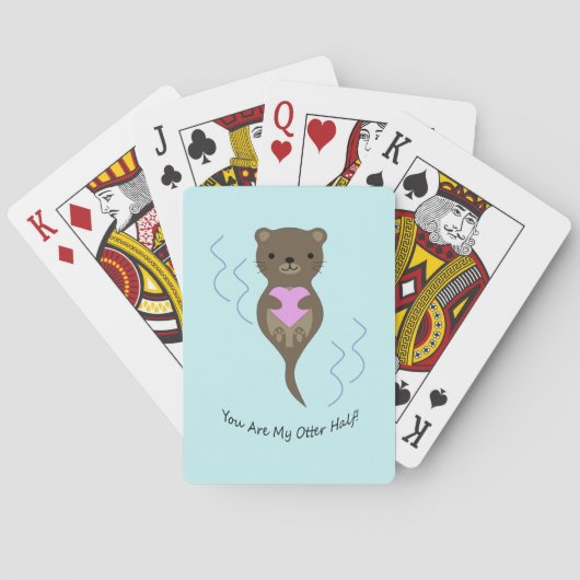 Je bent mijn Otter Half Pokerkaarten (Achterkant)